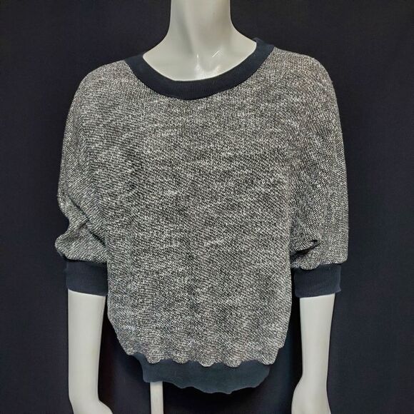 American Apparel Gray Sweater with Black Trim (OS) - Picture 2 of 5